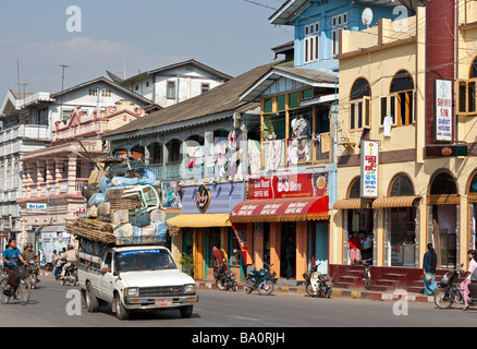 Pyin U Lwin High Street, Mandalay Division, Myanmar (Burma) Stock Photo