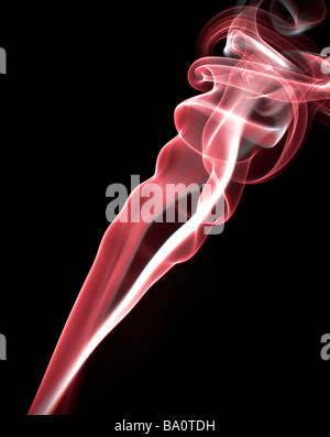Delicate colourful smoke abstract