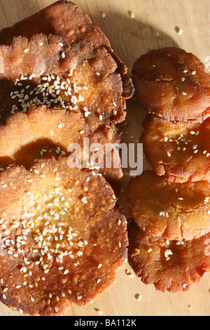 Ariselu is a south Indian sweet dish from Andhra which is specially prepared from rice flour and jaggery on sankranti festival Stock Photo