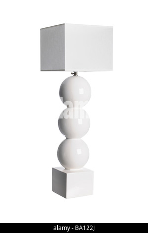 Ceramic white floor Lamp Stock Photo