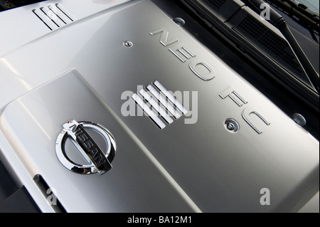 Engine bay of a Nissan hydrogen fuel cell (FCV) battery-powered vehicle Stock Photo