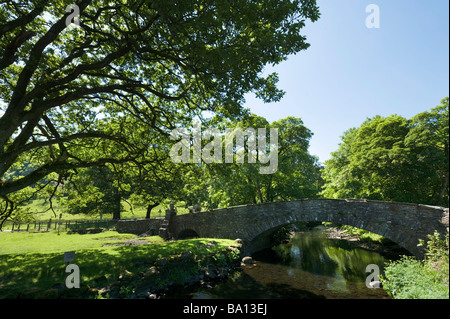 Bridge over Rydal Beck, Rydal, Lake District National Park, Cumbria, England, UK Stock Photo