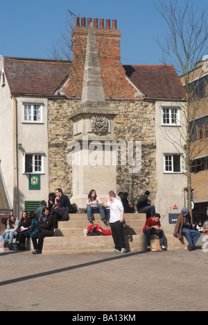 Bonn Square, Oxford, England, Monument. Stock Photo