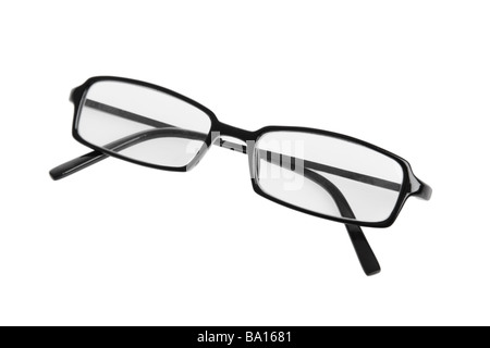 Reading glasses cutout on white background Stock Photo