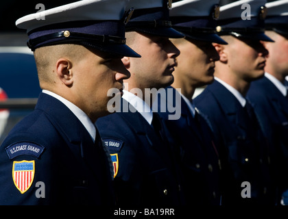 US Coast Guard ceremonial guard drill team  - Washington, DC USA Stock Photo