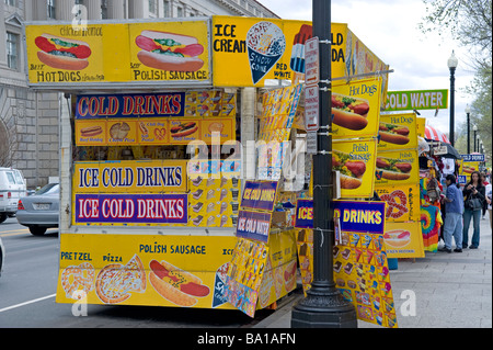 hot dog stand Stock Photo