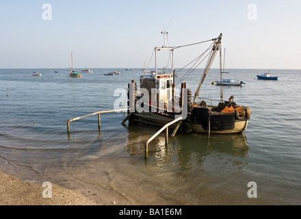 A cockle boat moored at Leigh on Sea in Essex.  Photo by Gordon Scammell Stock Photo