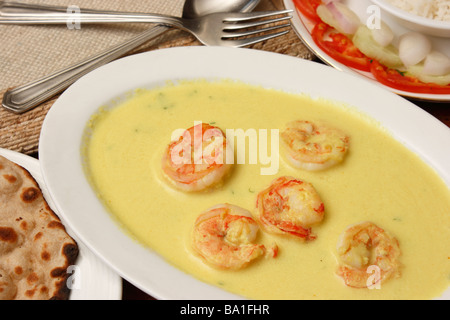 Prawn Caldine is a peppy prawn recipe prepared with spices and coconut milk Stock Photo