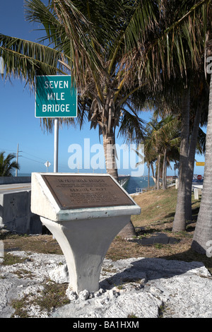 USA Florida Keys Seven Mile Bridge Stock Photo