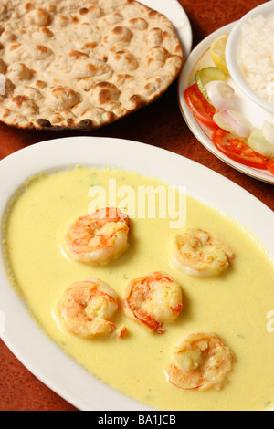 Prawn Caldine is a peppy prawn recipe prepared with spices and coconut milk Stock Photo