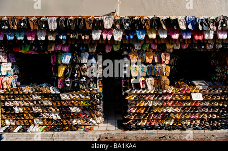 sandals at the market Stock Photo