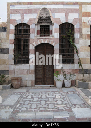 Old Damascene house Bayt al Sibai Damascus SYRIA Antigua Casa Damascena Beit o Bait al Sibai Damasco SIRIA Stock Photo