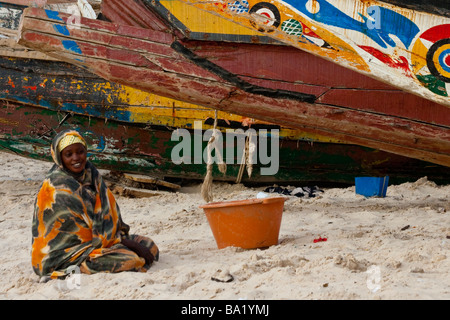 Mauritanian Woman on the Beach in Nouakchott Mauritania Stock Photo - Alamy