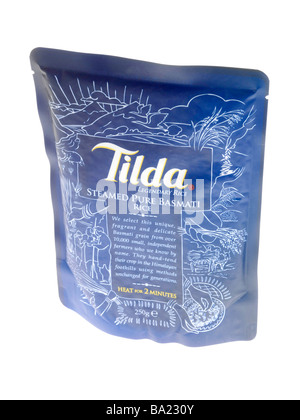 Packet of Microwaveable Basmati Rice Stock Photo - Alamy