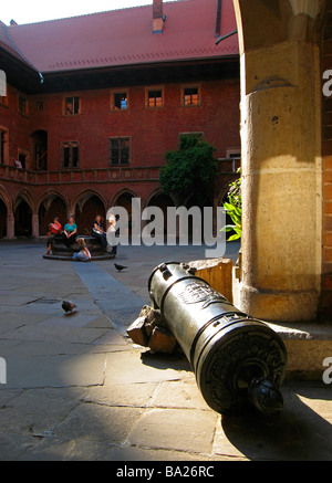 Oldest school in Krakow Poland Collegium Maius Museum of the Jagiellonian University courtyard Old Town District UNESCO Stock Photo