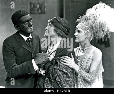 THE JAZZ SINGER 1927 Warner film with Al Jolson, Eugenie Besserer and Mary McAvoy Stock Photo