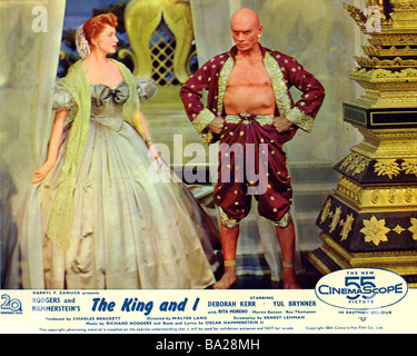 THE KING AND I  1956 TCF film with Yul Brynner and Deborah Kerr Stock Photo