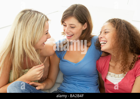 Female Friends Laughing Together Stock Photo