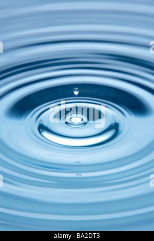 Concentric Circles Forming In Still Water Stock Photo
