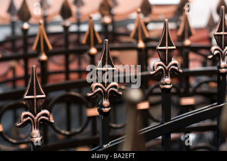 Close-up view of railings detail Stock Photo