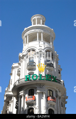 Madrid gran via spain rolex hi res stock photography and images