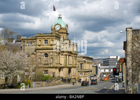 The Town Hall on Manchester Road, Burnley, Lancashire, England UK Stock Photo