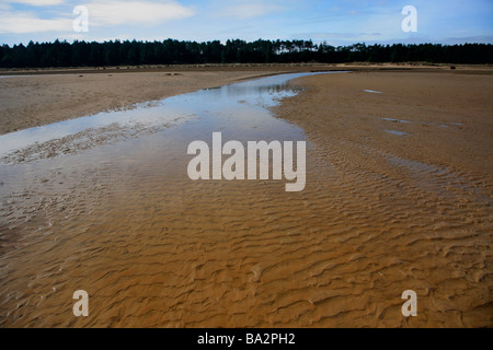 Sand Pattens Holkham Bay Beach National Nature Reserve Peddars way North Norfolk Coastal Path England UK Stock Photo