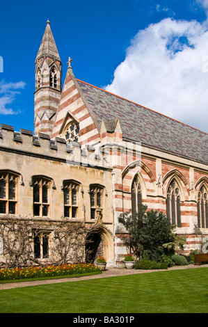 Oxford, England, UK. Balliol College Chapel (William Butterfield; 1856-7) Oxford's first example of 'constructional polychromy' Stock Photo