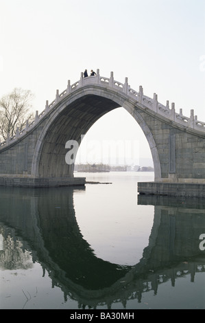 China Peking summer-palace sea jade-belt-bridge Asia Eastern Asia destination sight UNESCO-Weltkulturerbe Yihe Yuan Kunming-See Stock Photo