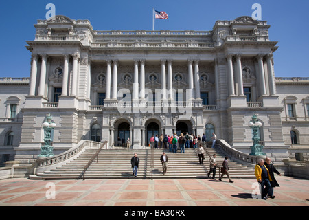 Library of Congress is largest library in world, Washington DC, District of Columbia Stock Photo