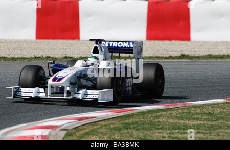 Nick HEIDFELD in the BMW F1 09 during Formula One testing sessions in March 2009 Stock Photo