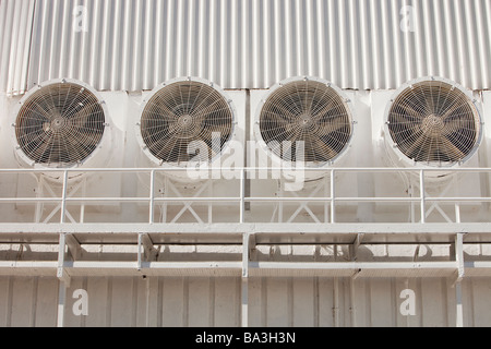 Air conditioning extractor fans in Dubai Stock Photo