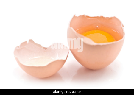 egg isolated on white Stock Photo