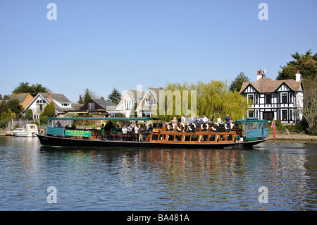 River cruise, River Thames, Old Windsor, Berkshire, England, United Kingdom Stock Photo