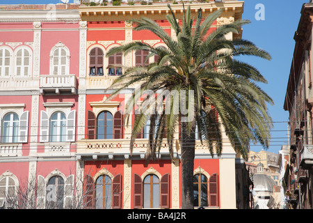 Via Roma, Cagliari, Sardinia, Italy Stock Photo