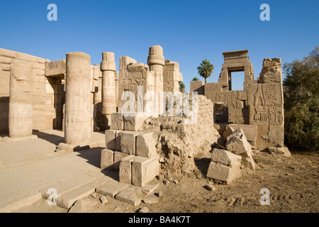 Detail close to the Chapels of the Hearing Ear at the rear of Karnak Temple, Luxor Egypt Stock Photo