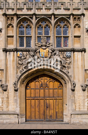 Oxford, England, UK. Brasenose College main door on the High Street. Stock Photo