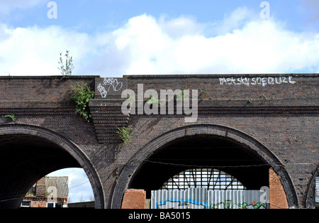 Railway arches, Digbeth, Birmingham, England, UK Stock 