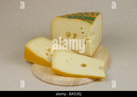 Leerdmmer cheese Stock Photo
