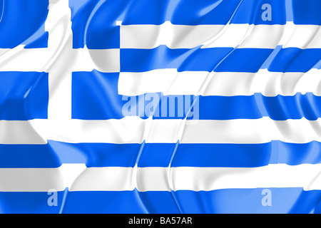 Flag of Greece national country symbol illustration Stock Photo