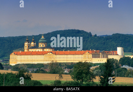 Benedictine Abbey in Melk Lower Austria Austria Stock Photo
