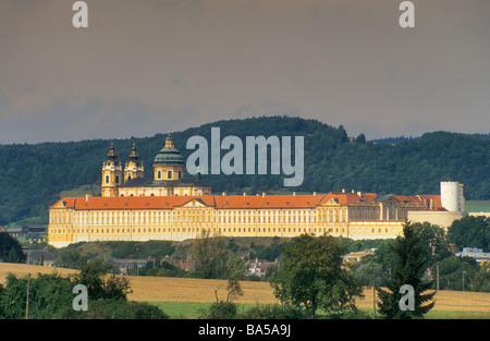 Benedictine Abbey in Melk Lower Austria Austria Stock Photo