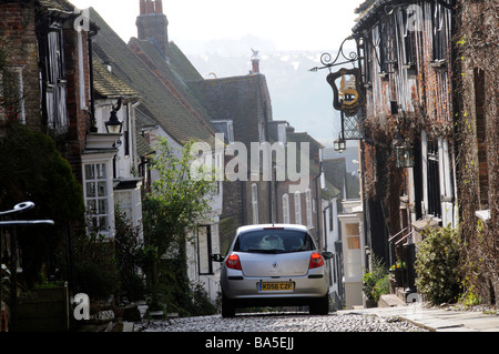 Buildings on the historic Mermaid Street in Rye a medieval Cinque ports town West Sussex England UK Stock Photo