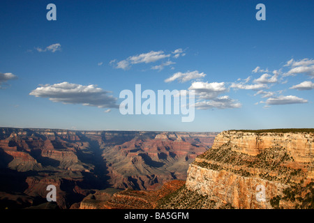 late evening view from bright angel lodge grand canyon south rim national park arizona usa Stock Photo