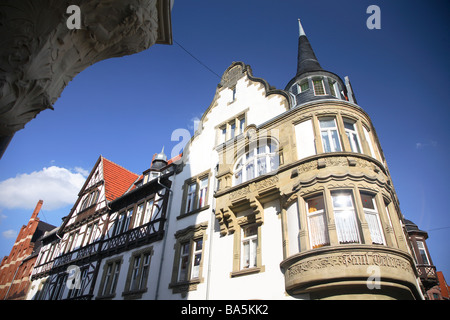 Germany, Harz, Saxony-Anhalt, Saxony, Anhalt, Sachsen, Sachsen-Anhalt, Quedlinburg Stock Photo