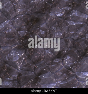 Crystalline mineral and metal shiny faceted ore deposits Stock Photo