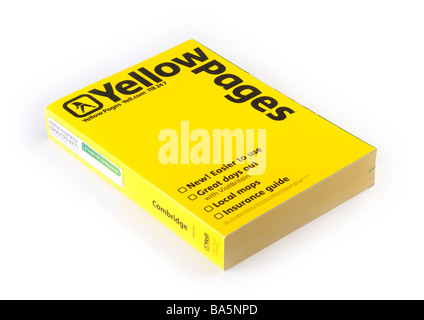 Yellow Pages phone directory book Stock Photo