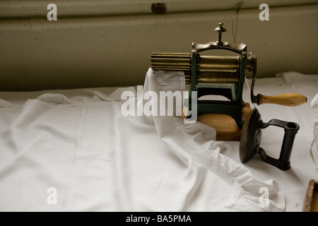 Early Sewing Machine Stock Photo