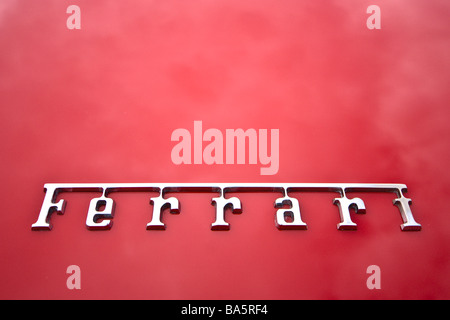 a classic Ferrari badge from the sixties Stock Photo