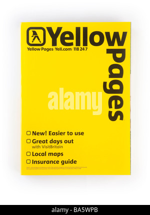 Yellow Pages phone directory book Stock Photo